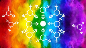 lgbtq logo in Regenbogenfarben